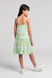 Jack Wills Mini Girls Green Tie Strap Dress - Image 3 of 9