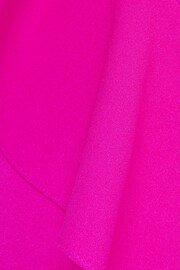 Adrianna Papell Pink Stretch Crepe Column Gown - Image 3 of 6