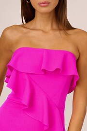 Adrianna Papell Pink Stretch Crepe Column Gown - Image 5 of 6