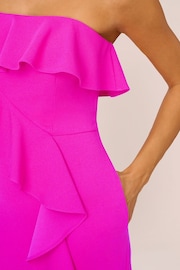 Adrianna Papell Pink Stretch Crepe Column Gown - Image 6 of 6