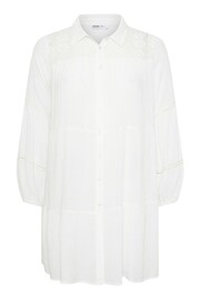 Yours Curve White Boho Long Sleeve Tiered Shirt - Image 5 of 6