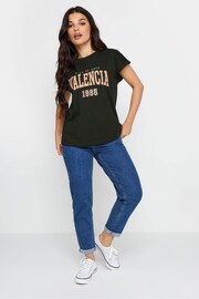 PixieGirl Petite White l 2 PACK Black & White 'Valencia' Slogan T-Shirts - Image 3 of 5