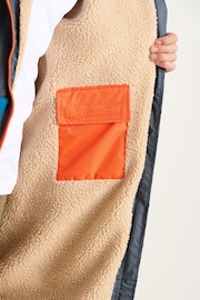 Brakeburn Grey Colour Block Chinook Robe - Image 6 of 6