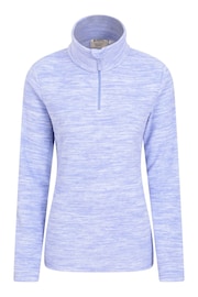 Mountain Warehouse Light Purple Womens Snowdon Melange Half-Zip Fleece - Image 1 of 5