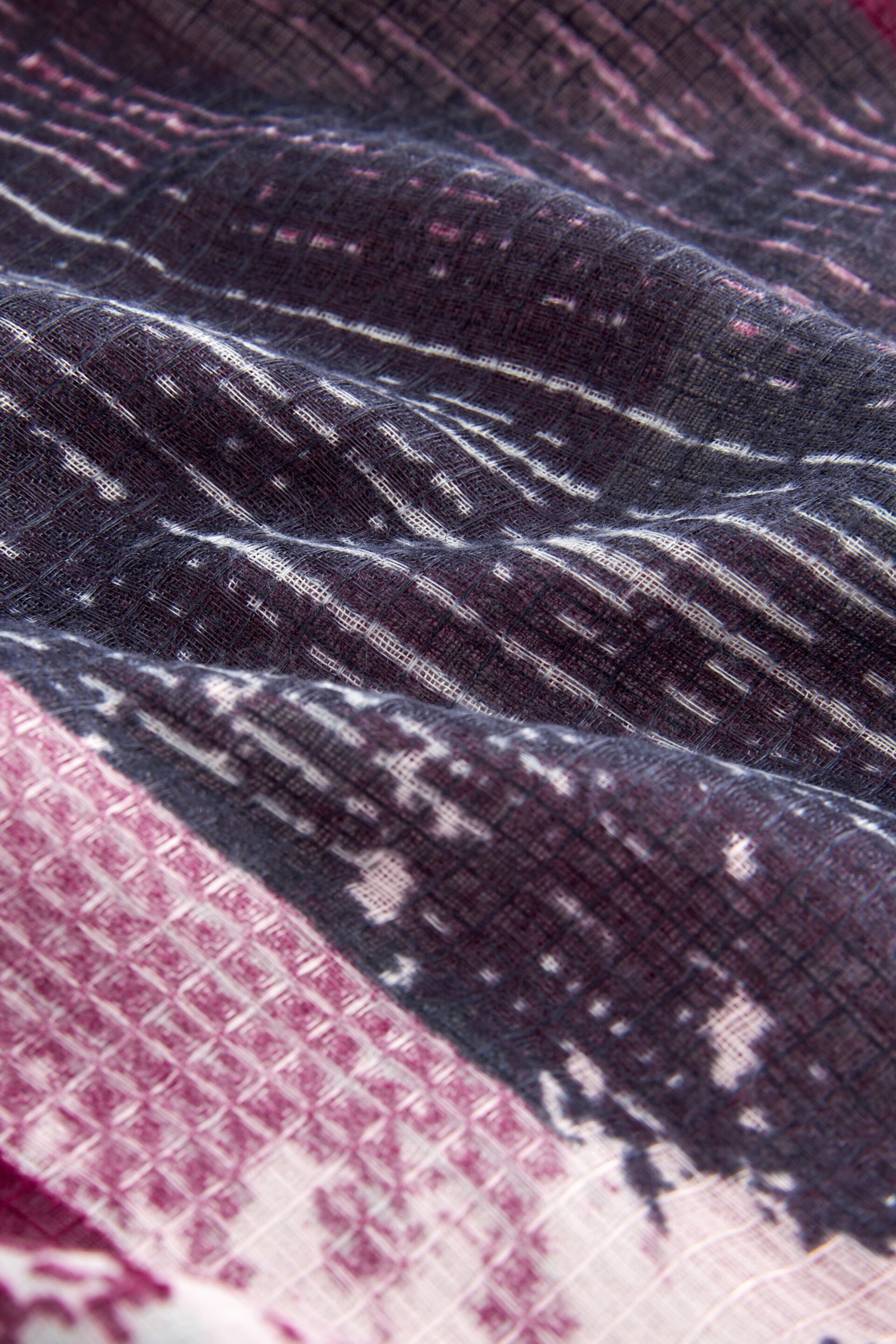 Pink/Cream Paint Stroke Lightweight Scarf - Image 2 of 3