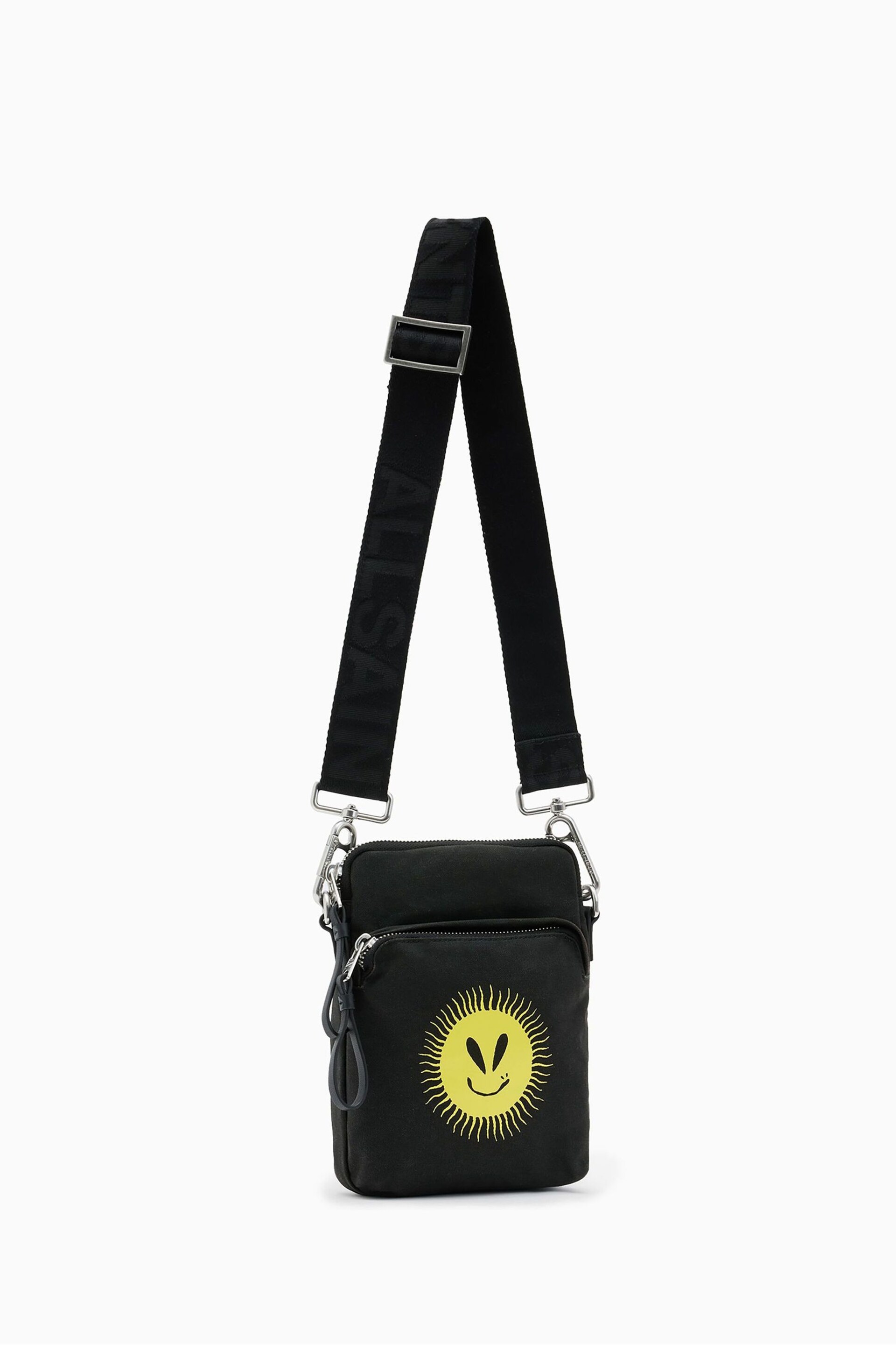 AllSaints Black/Yellow Falcon Bag - Image 3 of 6