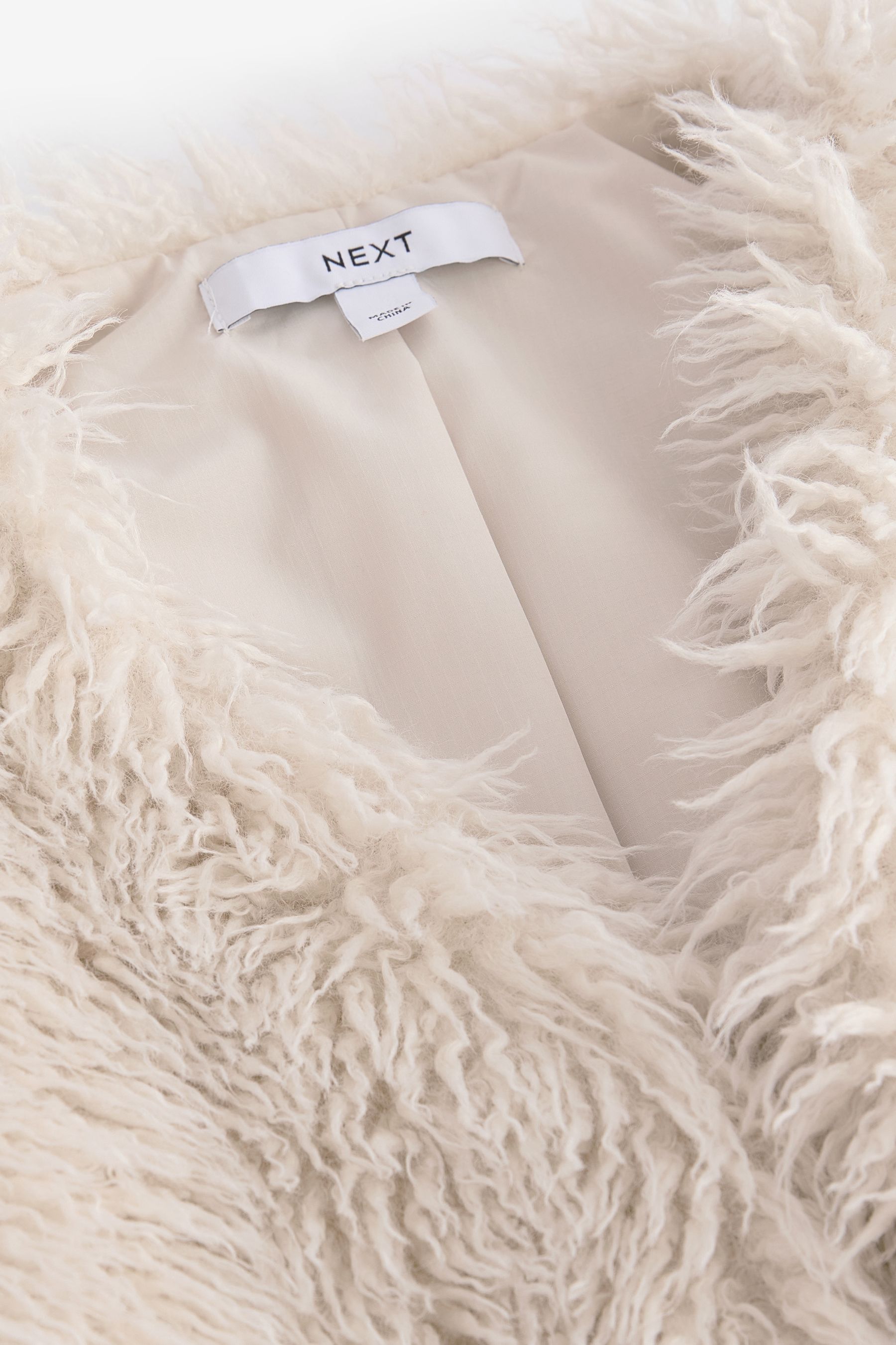 Buy Ecru Faux Fur Gilet from Next Ukraine