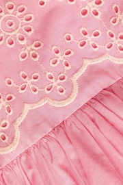 Monsoon Pink Baby Broderie Dress - Image 4 of 4