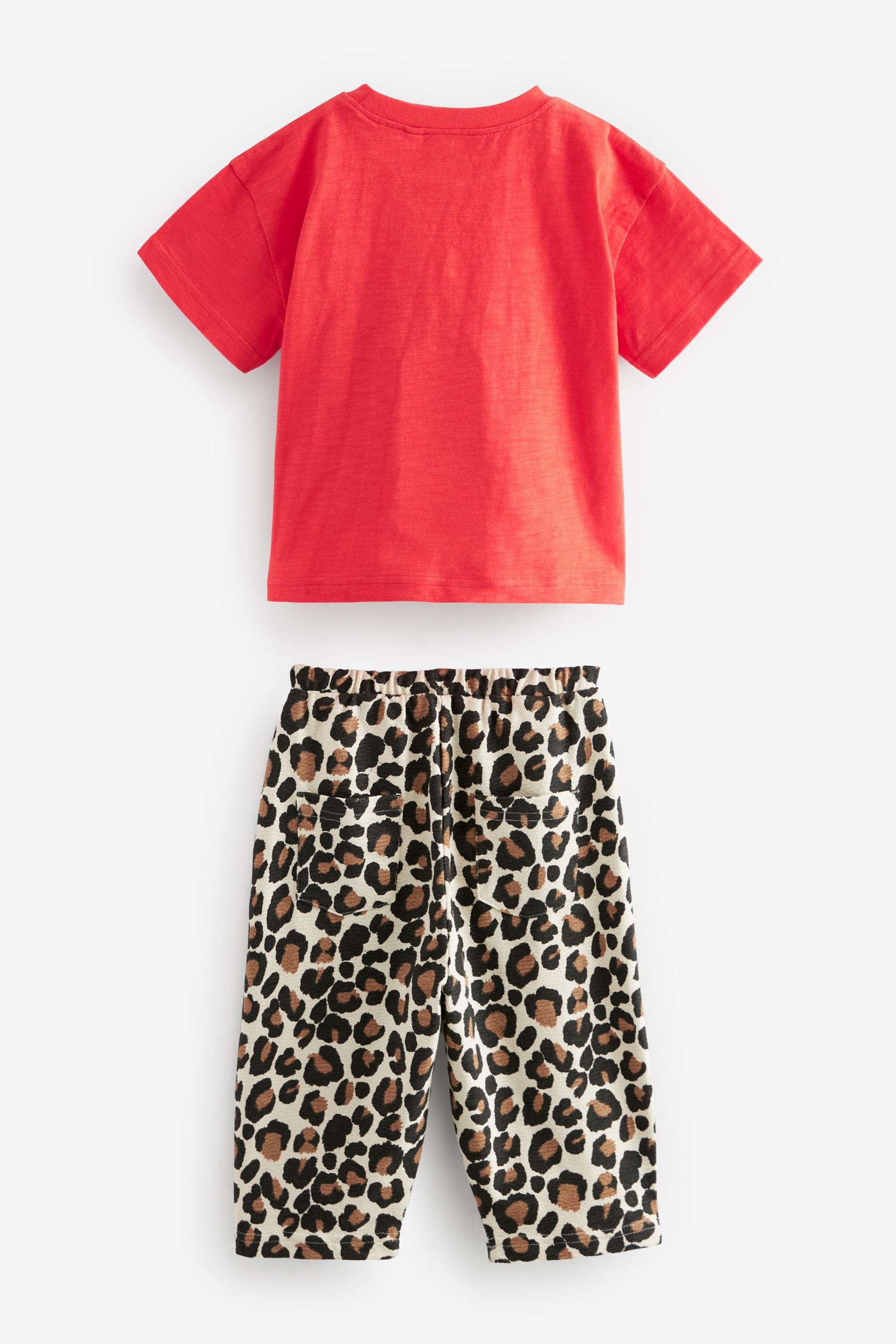 Red leopard shorts online