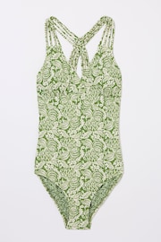 FatFace Green Ani Damask Floral Swimsuit - Image 5 of 5