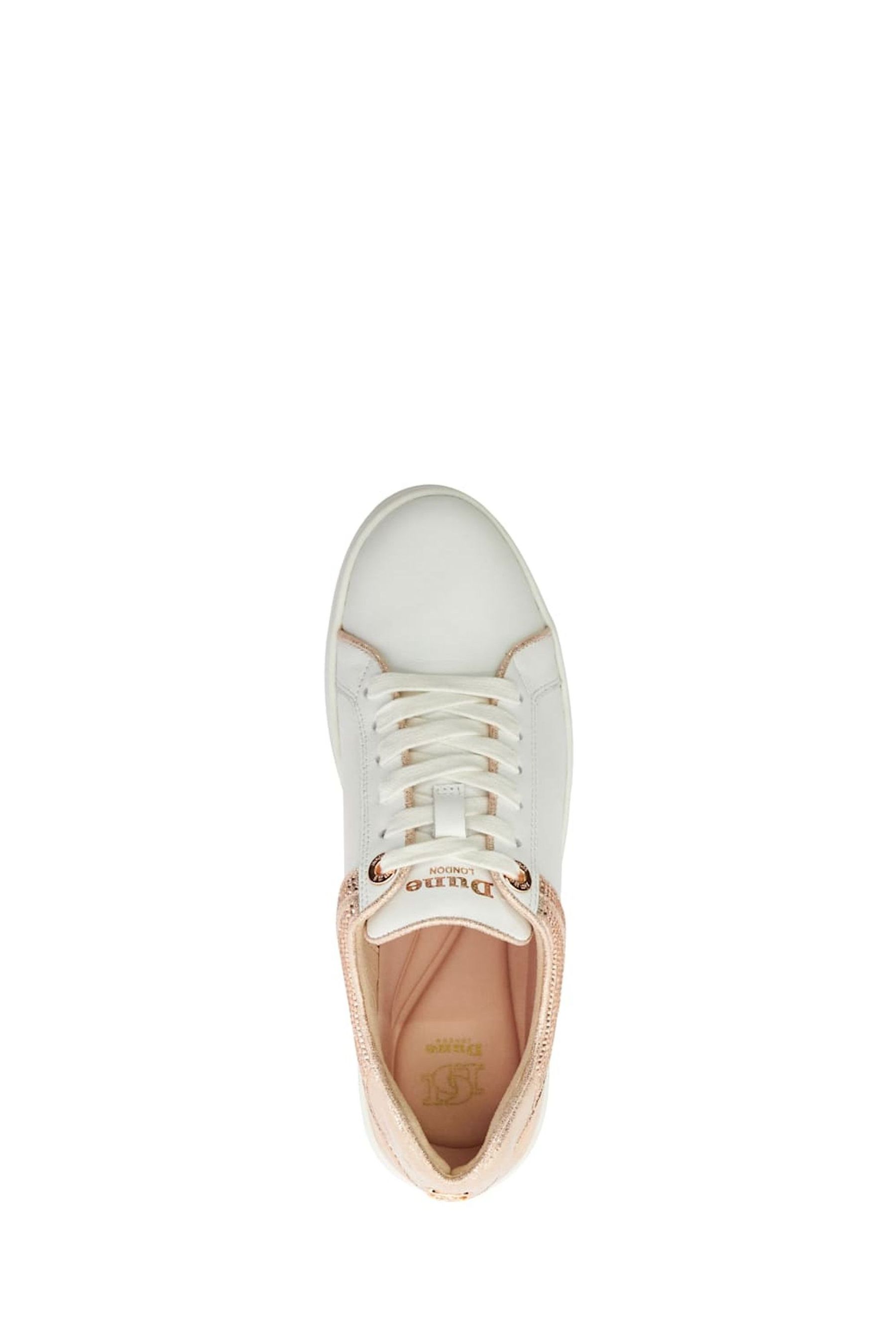 Dune London Grey Elusive Flatform Lace-Up Sneakers