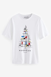 White Mondrian 100% Cotton Licence Christmas T-Shirt - Image 4 of 6