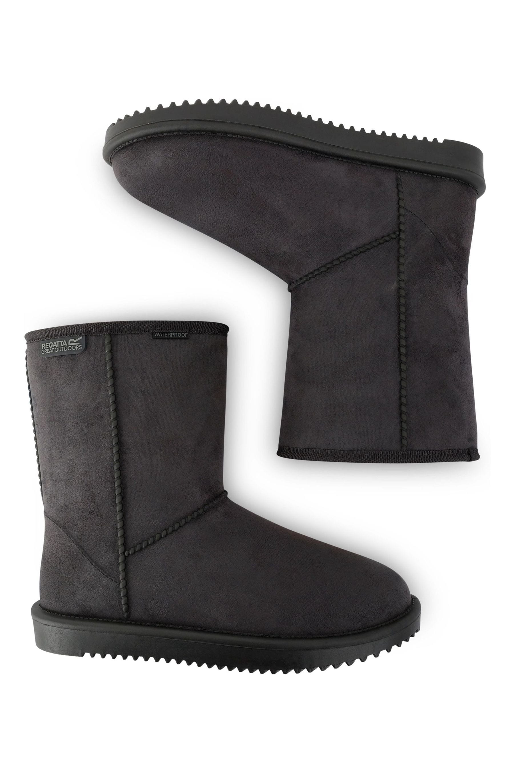 Regatta Black Risley Mid Waterproof Snow Boots