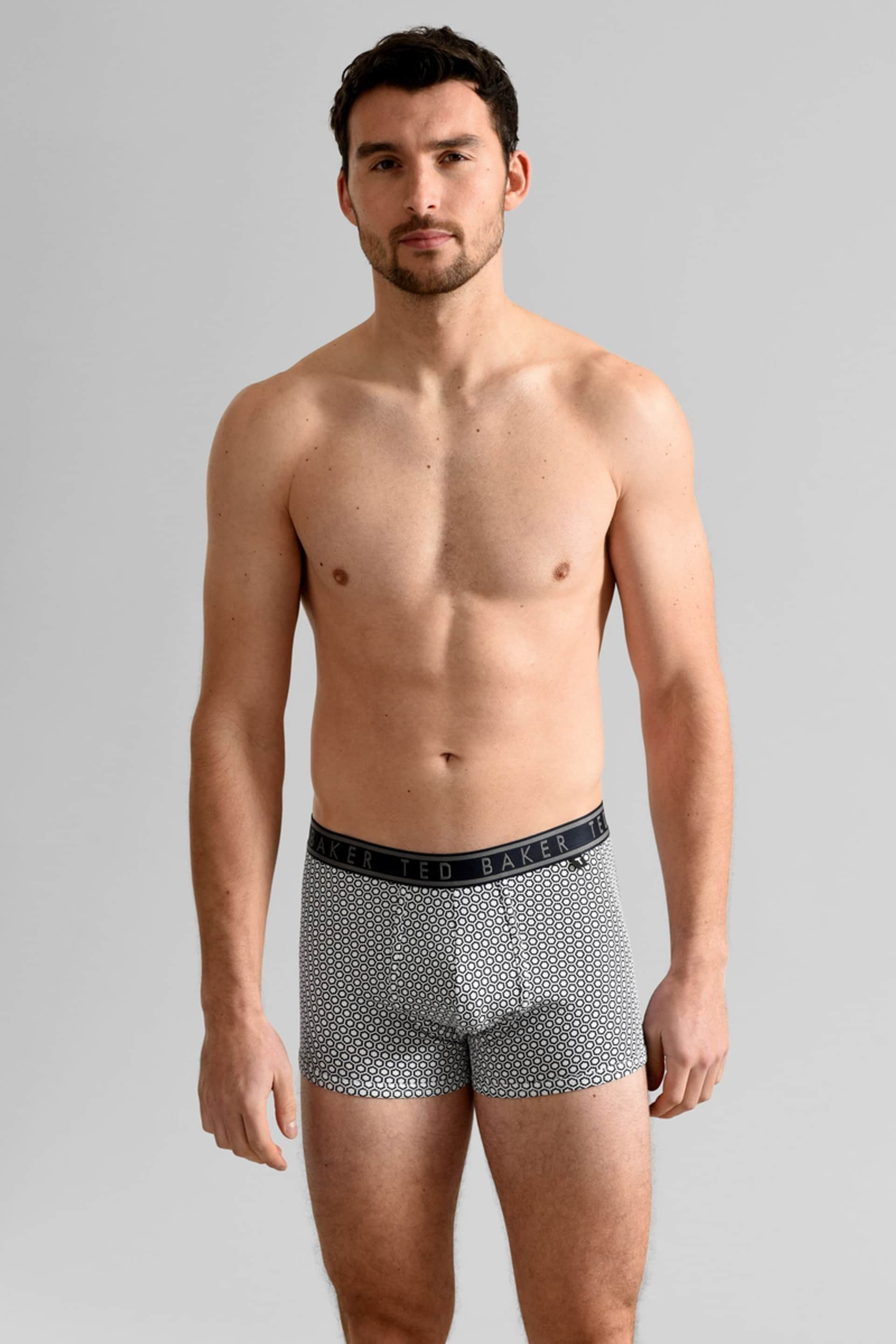 Ted Baker Black Cotton Trunks 3 Pack - Image 1 of 5