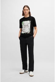BOSS Black Graphic Print Cotton T-Shirt - Image 2 of 5