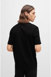 BOSS Black Graphic Print Cotton T-Shirt - Image 4 of 5