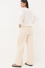 FatFace Natural Cargo Wide Leg Jeans - Image 2 of 5