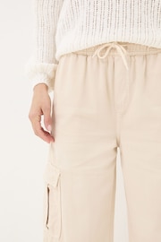 FatFace Natural Cargo Wide Leg Jeans - Image 4 of 5