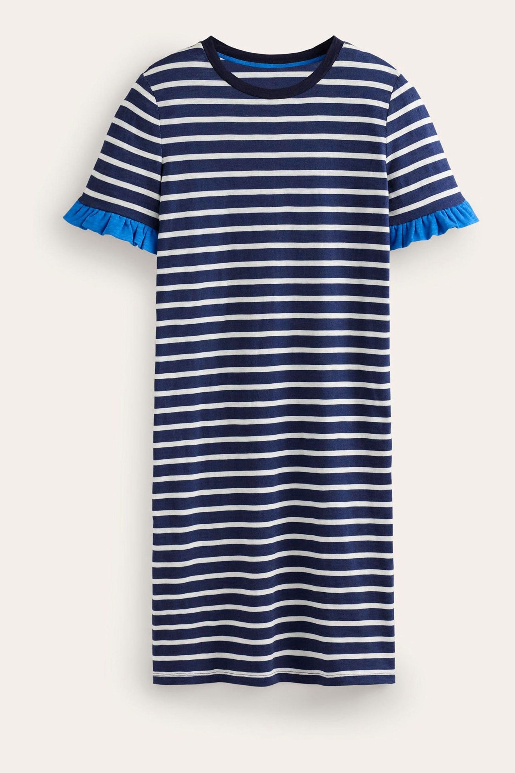 Buy Boden Blue Emily Ruffle 100 Cotton Dress from Next Canada