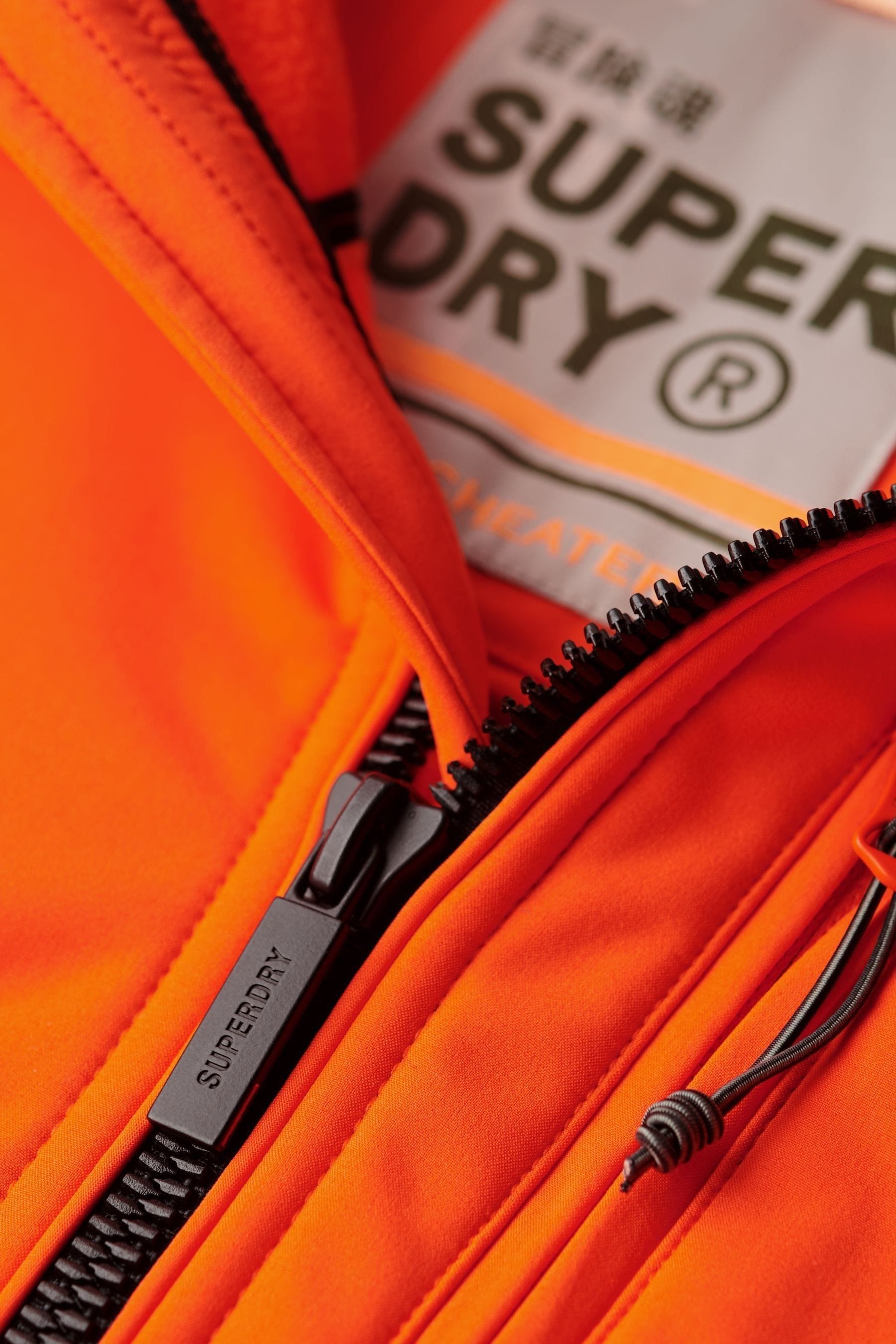 Superdry Hooded Soft Shell Trekker Jacket Bright Orange XL