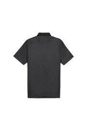 Puma Black Pure Geo Golf Mens Polo Shirt - Image 5 of 5