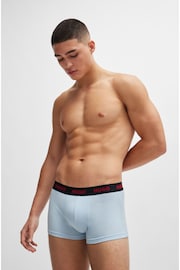 HUGO Pink Logo Waistband Stretch Cotton Boxers 3-Pack - Image 6 of 7