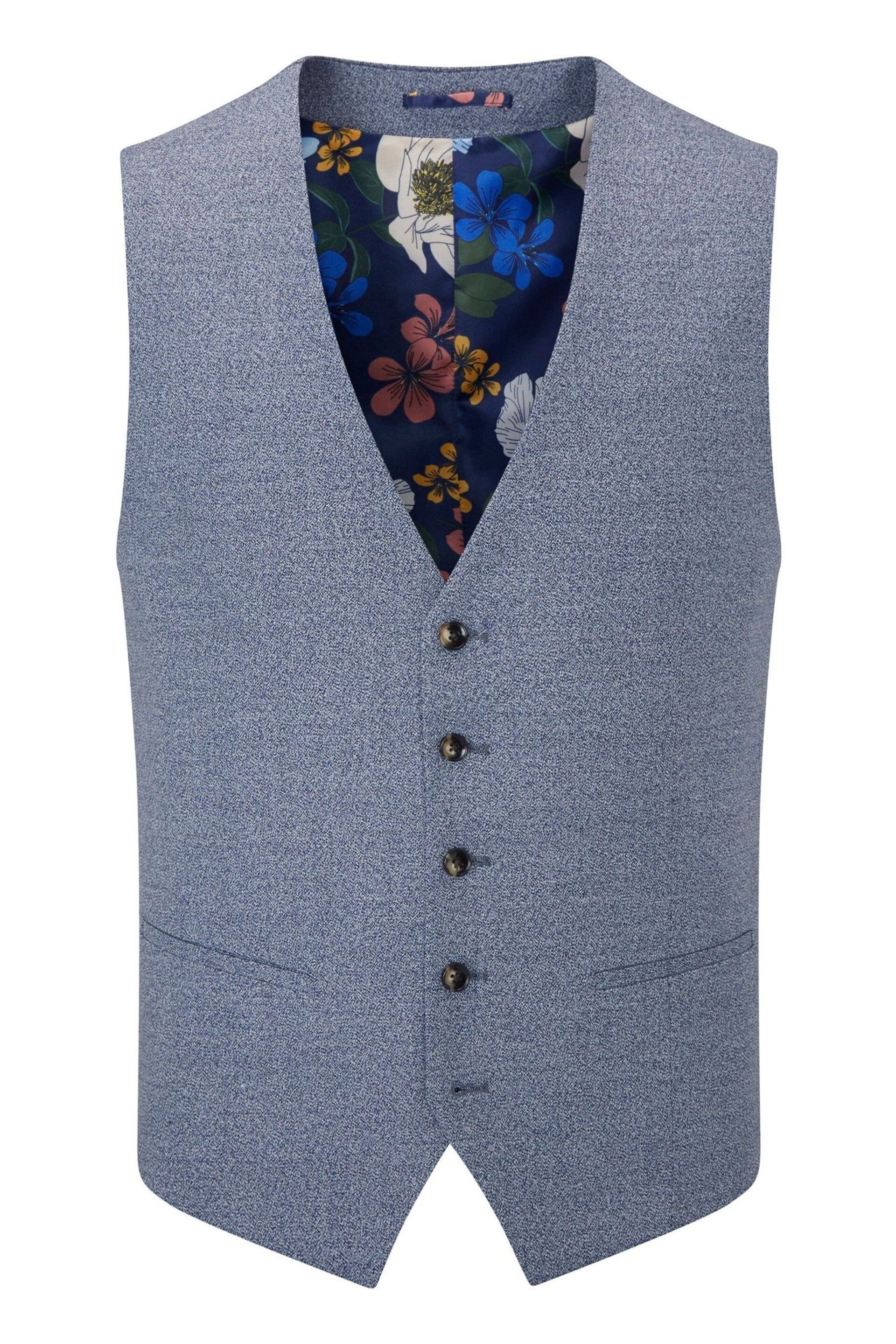 Skopes Jodrell Marl Tweed Suit: Waistcoat - Image 4 of 5