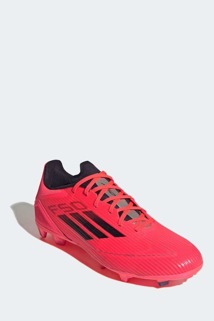 adidas Bright Red F50 League Firm / Multi Ground Football Boots - Image 1 of 10