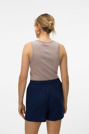 VERO MODA Grey Washed Ribbed High Neck Vest - Image 2 of 6