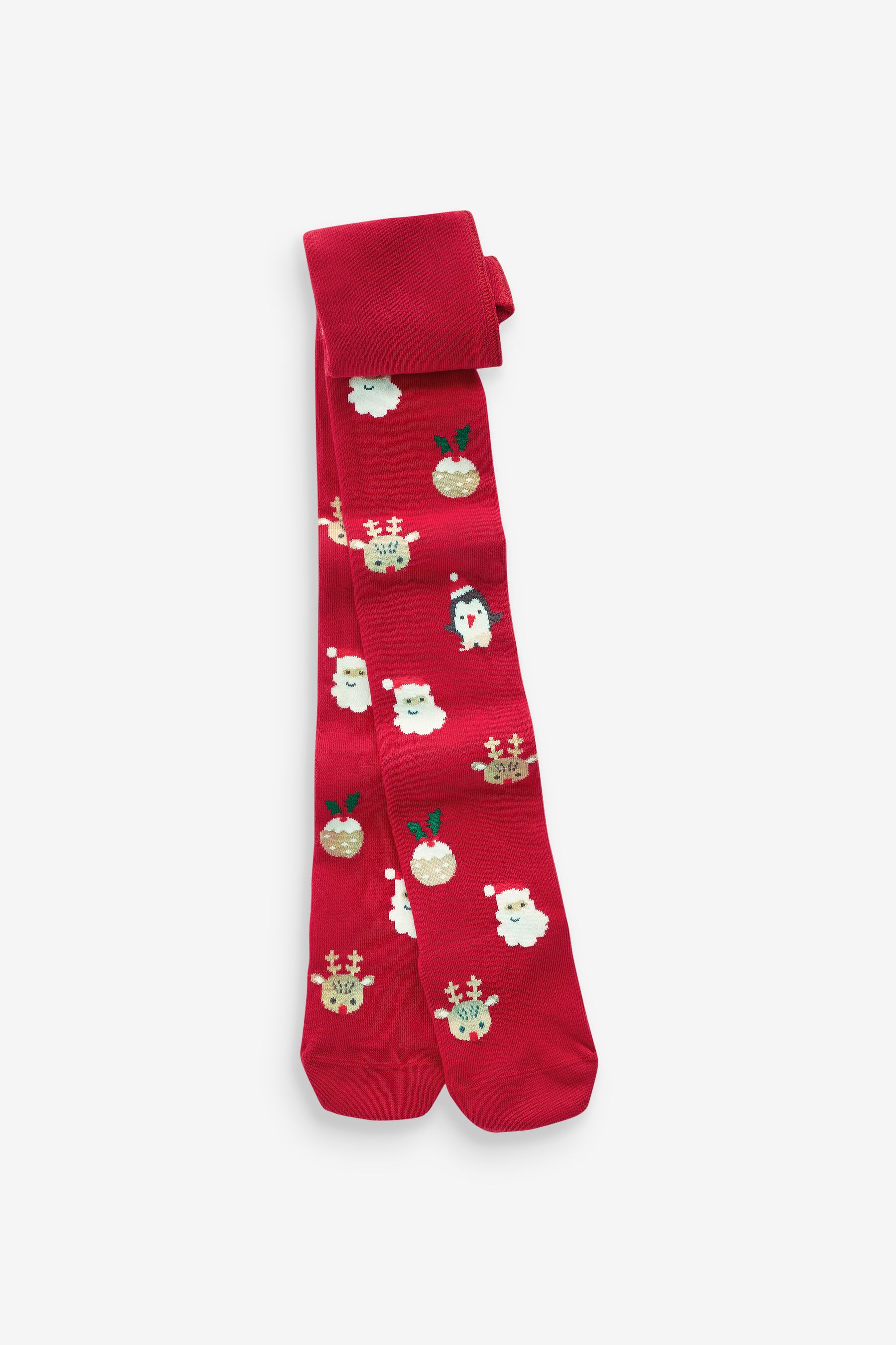 Buy Red Cotton Rich Christmas Character Tights from the Next UK online shop
