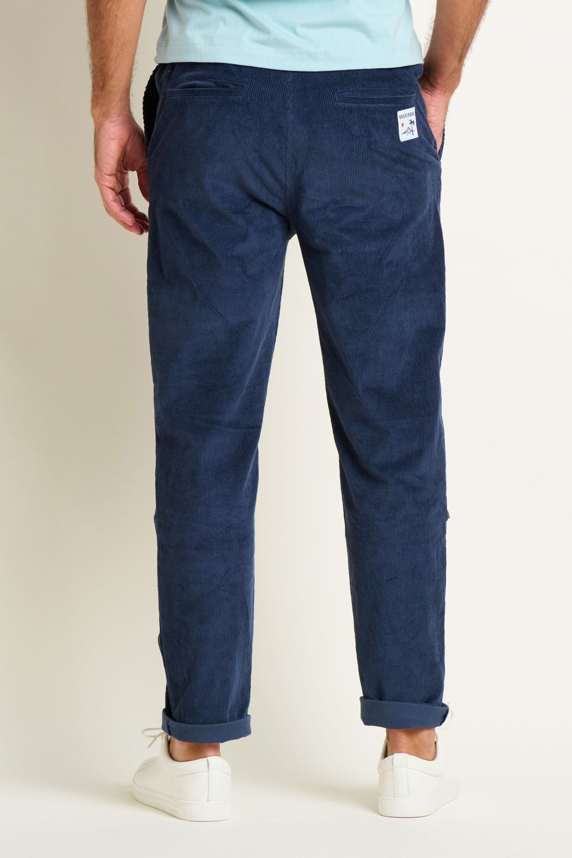 Brakeburn Blue Corduroy Trousers - Image 2 of 5
