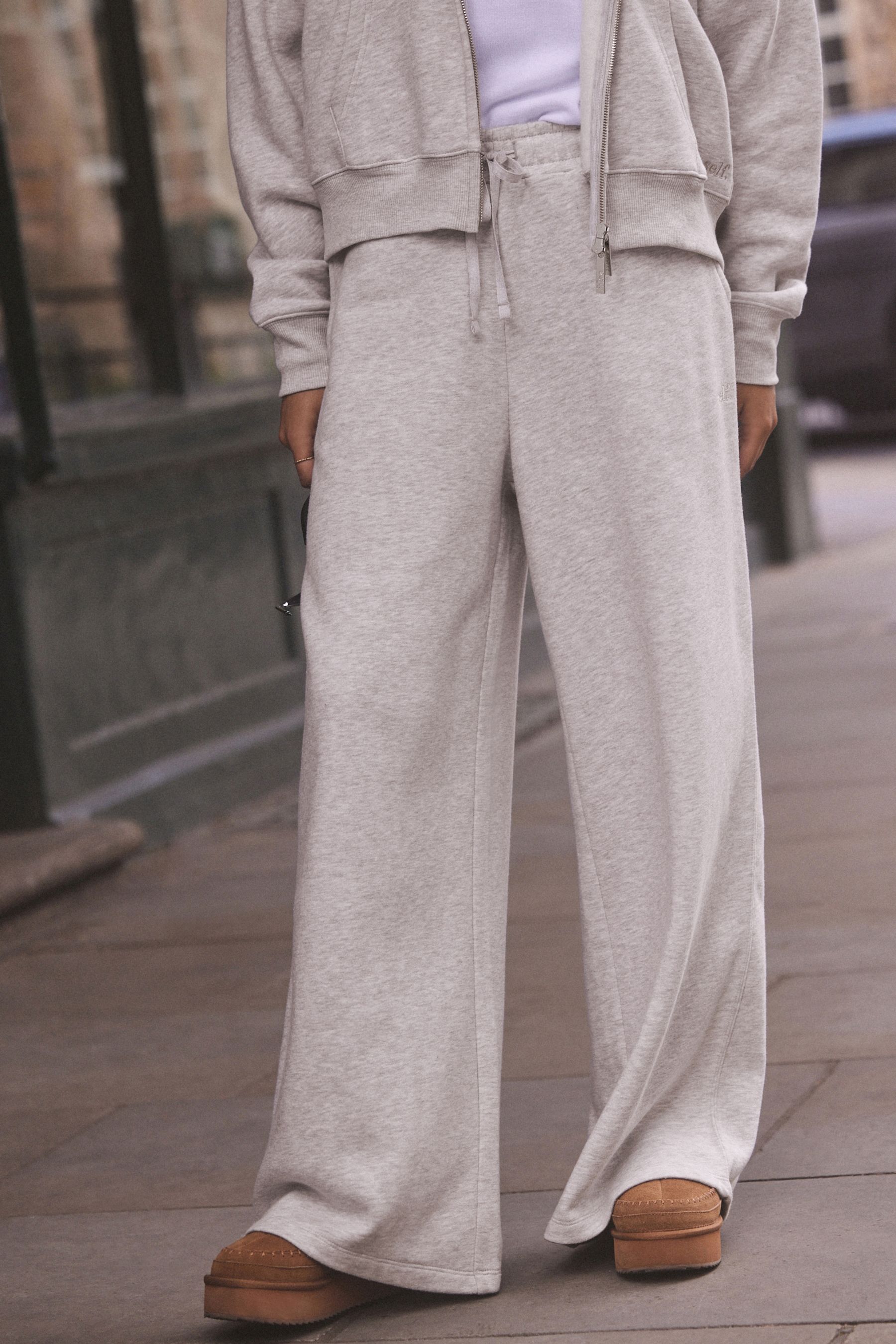 Grey joggers next online
