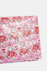Skinnydip Pink Moody Heart Wash Bag - Image 4 of 4