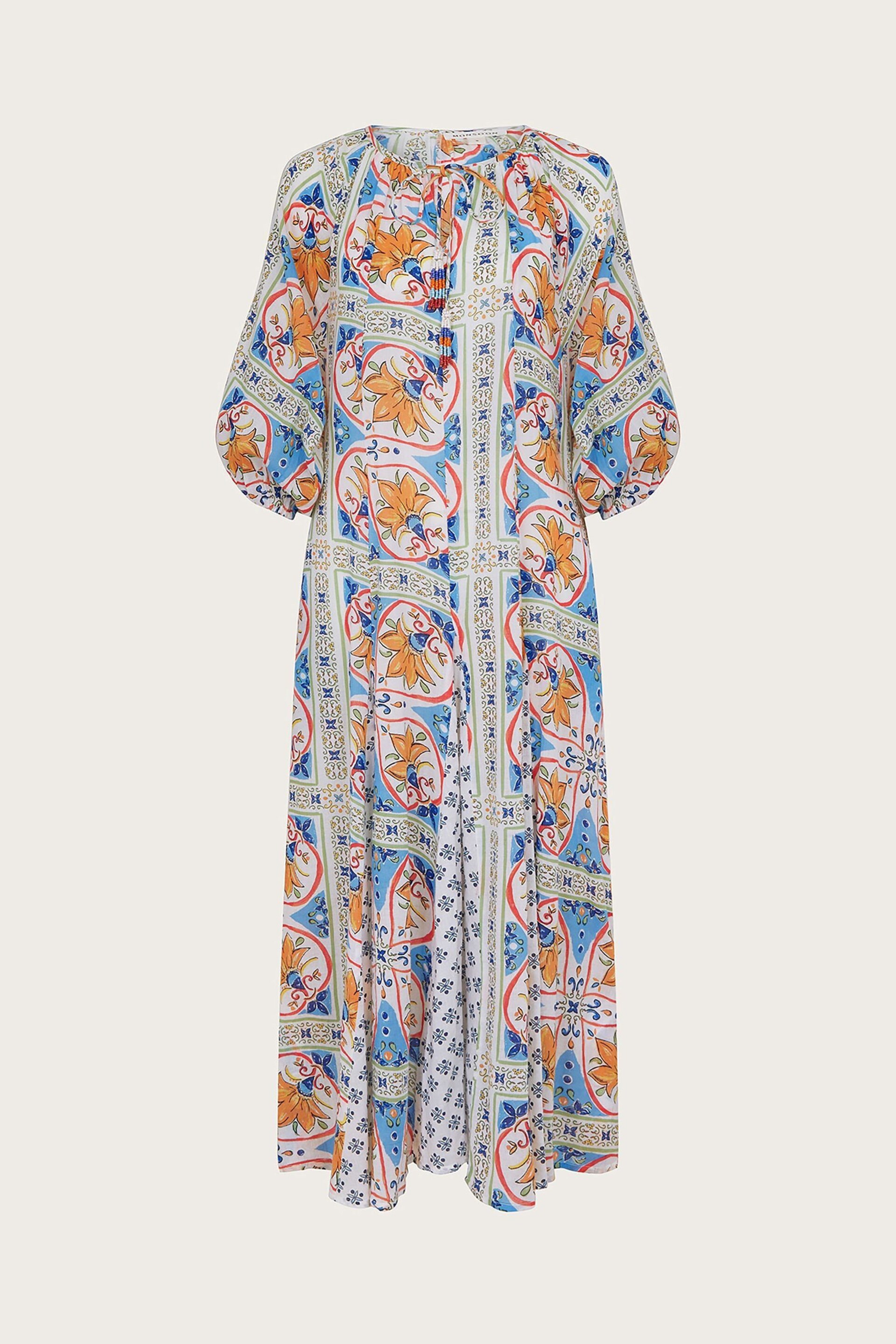 Monsoon Multi Riviera Godet Dress - Image 6 of 6