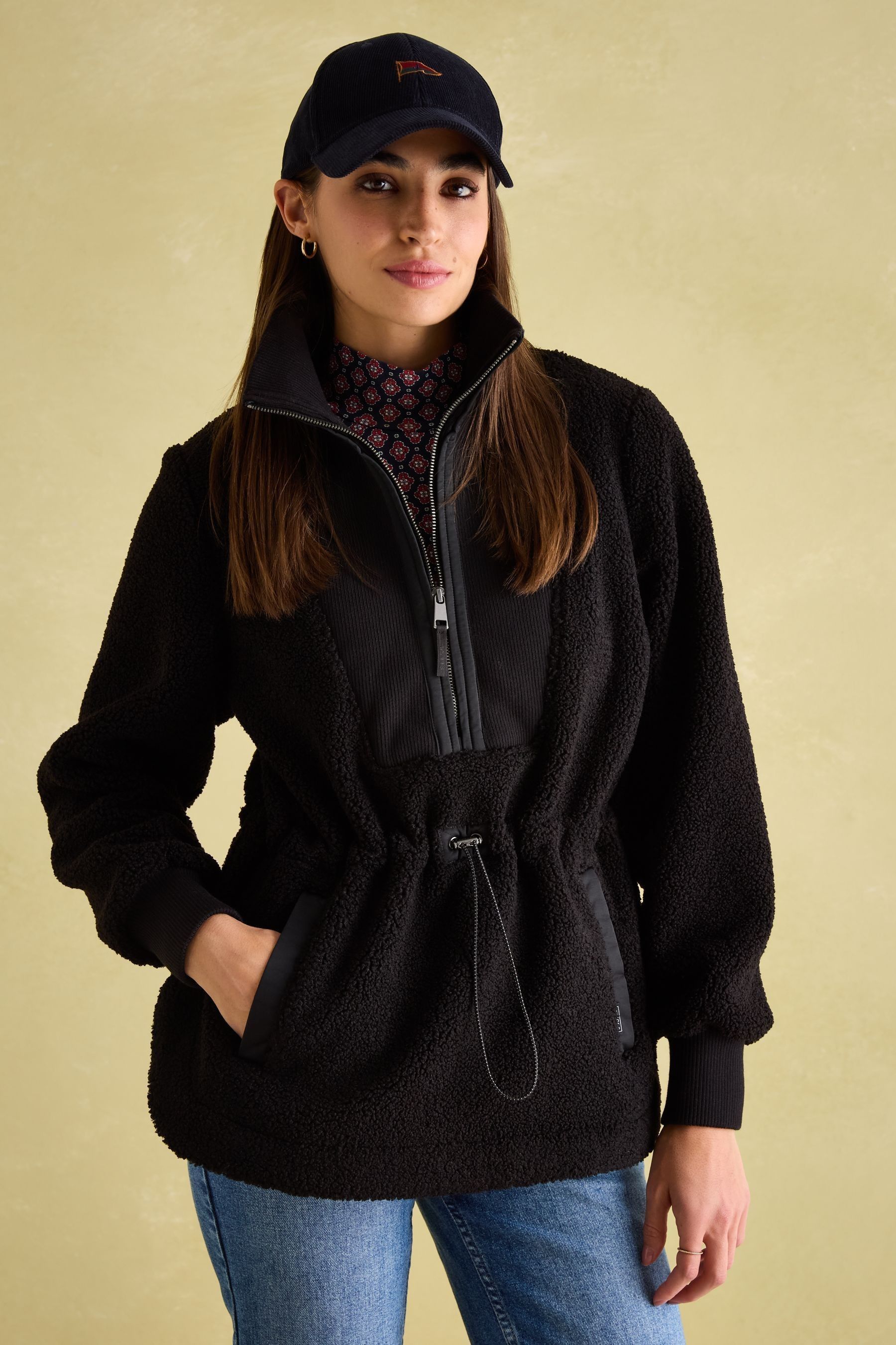 Buy Joules Thurleston Black Borg Fleece from Next Canada