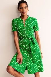 Boden Green Petite Julia Short Sleeve Shirt Dress - Image 1 of 5