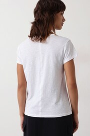 Hush White Slim Fit Crew T-Shirt - Image 2 of 5