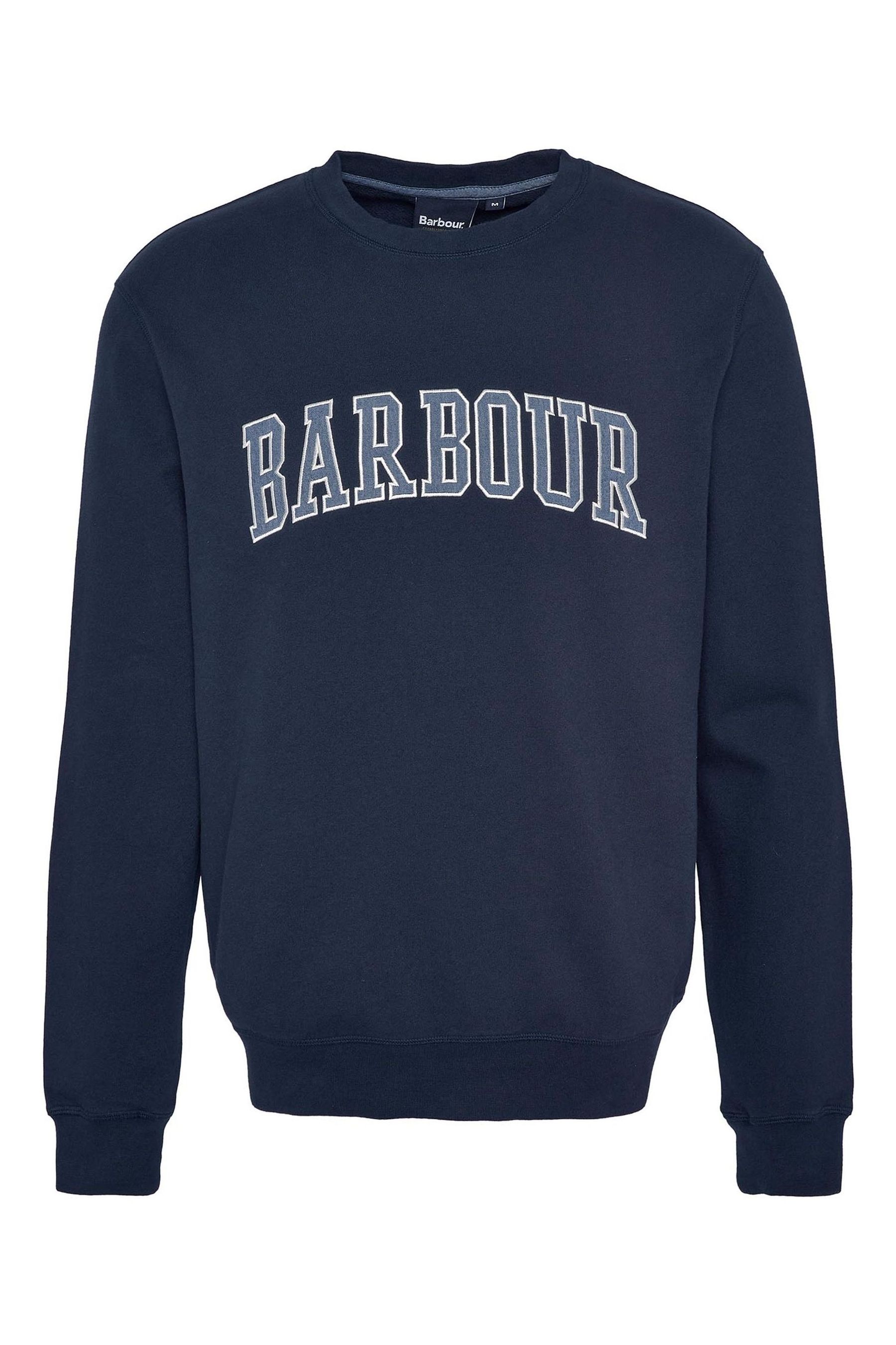 Barbour logo sweatshirt shop