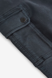 Navy Blue Motionflex Stretch Cargo Trousers - Image 8 of 9