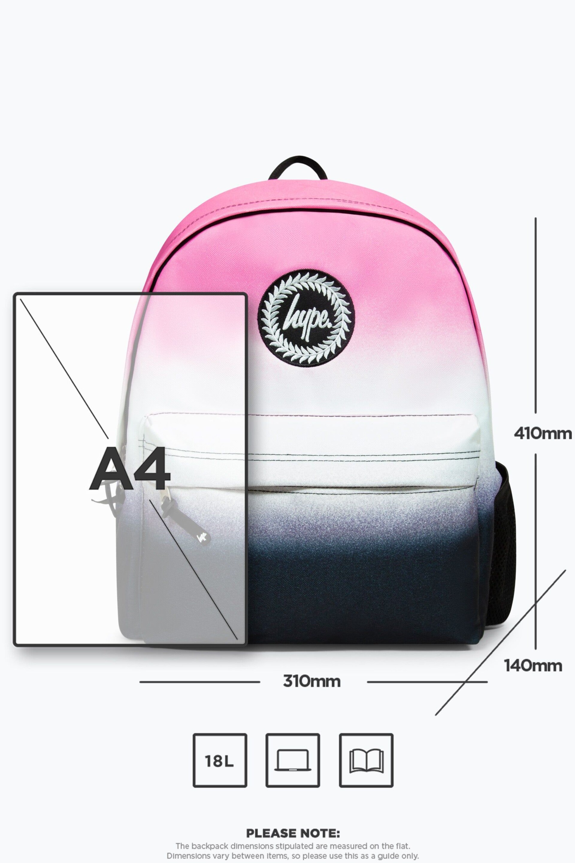 Hype. Pink Tew Dual Speckle Backpack - Image 11 of 11