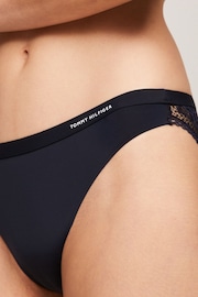 Tommy Hilfiger Blue Lace Detail Thong - Image 1 of 4