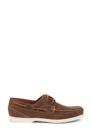 Jones Bootmaker Parsons Leather Boat Brown Shoes - Image 2 of 6