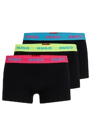 HUGO Logo Waistband Stretch Cotton Boxers 3-Pack - Image 1 of 7