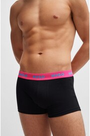 HUGO Logo Waistband Stretch Cotton Boxers 3-Pack - Image 7 of 7