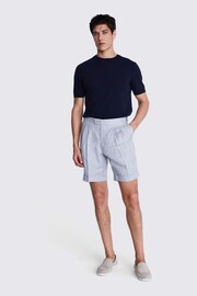 MOSS Grey Light Linen Shorts - Image 2 of 4