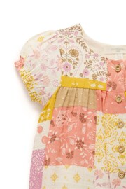 Purebaby Pink Patchwork Romper - Image 2 of 4