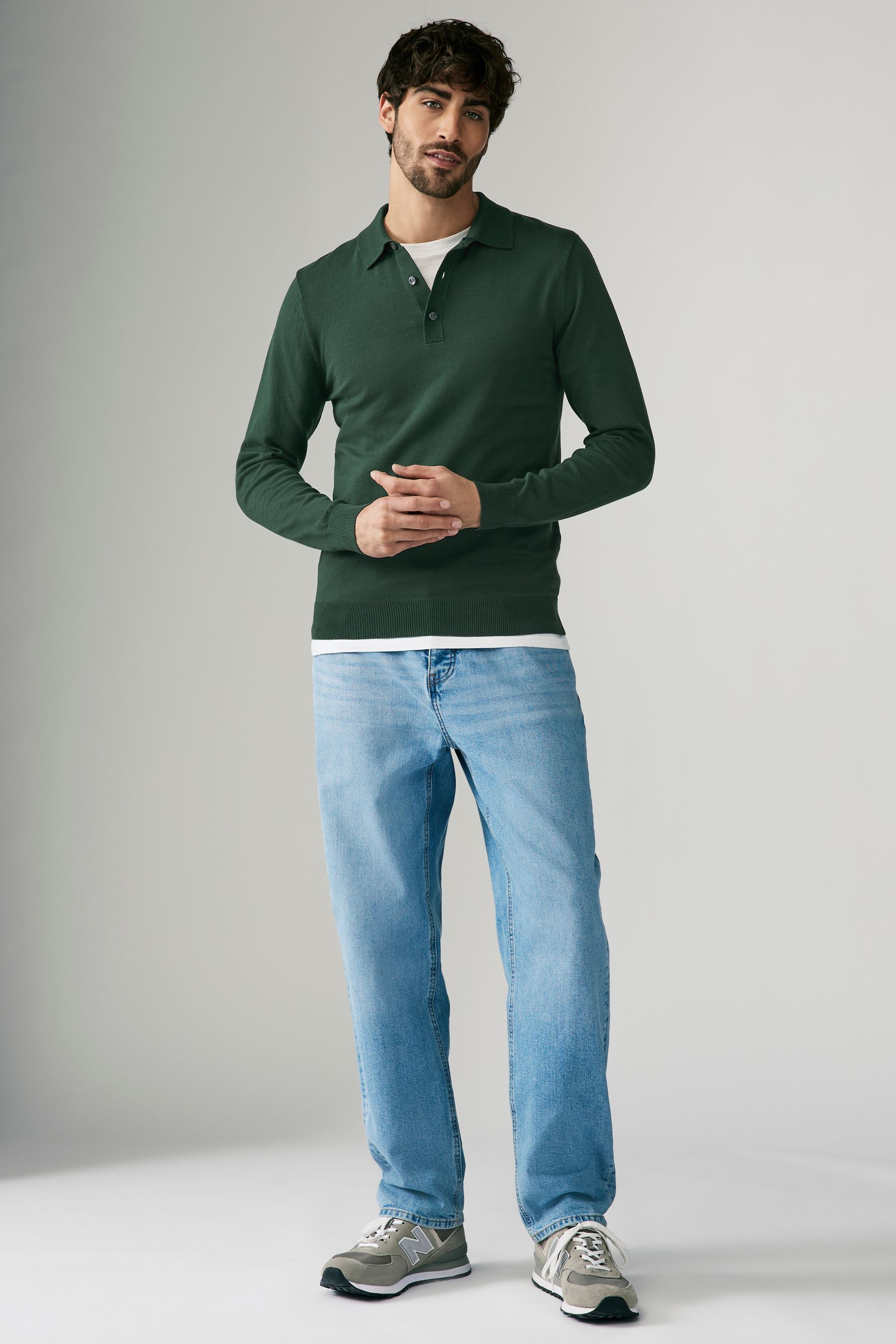 Polo shirt dark green hot sale
