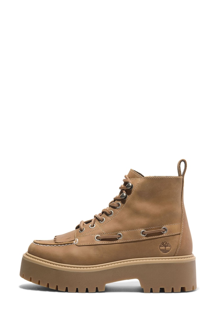 Timberland Brown Stone Street Boat Shoes - Image 2 of 6