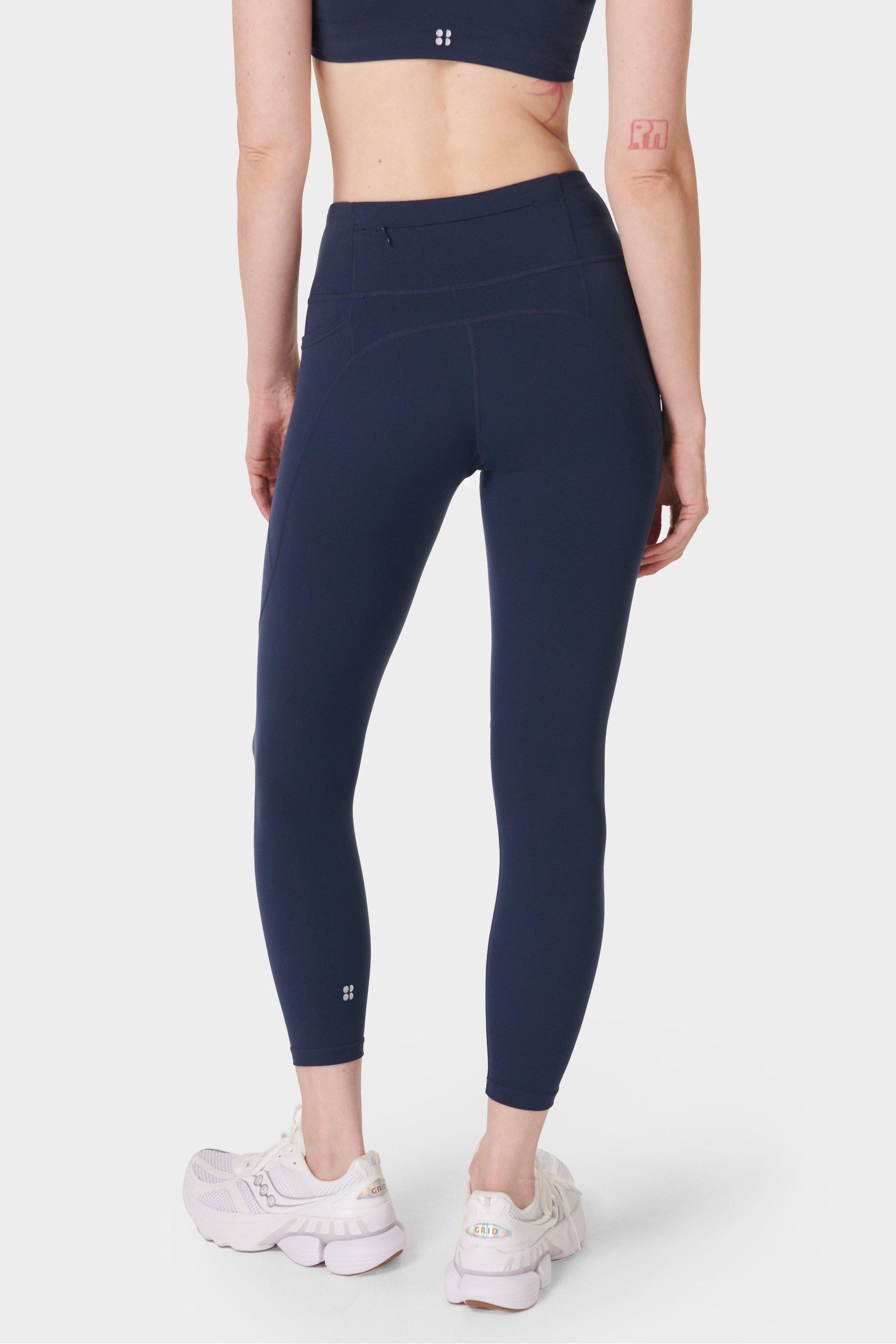 Sweaty Betty Navy Blue 7 8 Length Power Workout Leggings