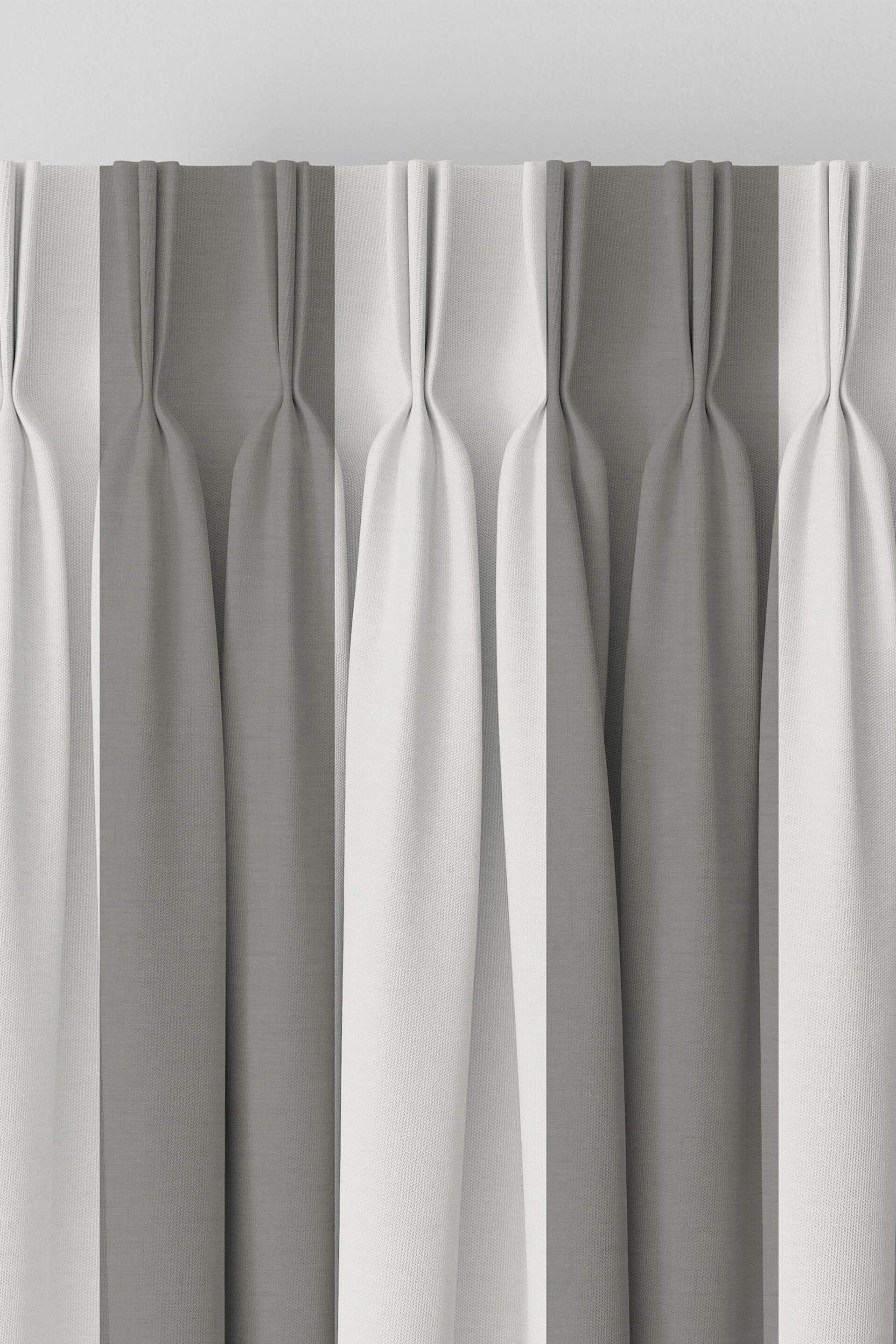 Laura Ashley Steel Grey Lille Stripe Made to Measure Curtains - Image 5 of 9